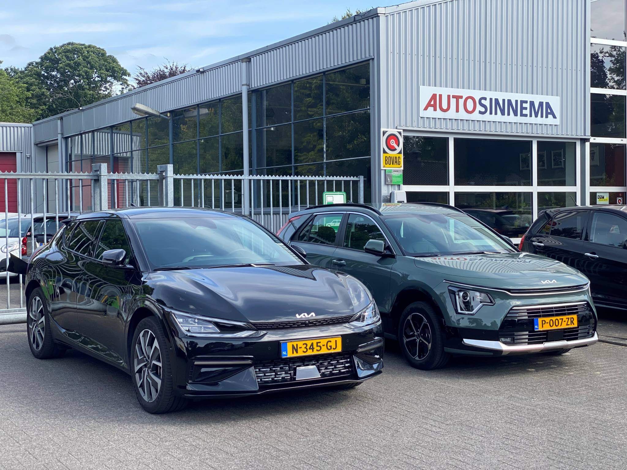 Kia Niro en EV6 in Someren